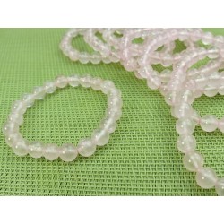 Quartz Rose Q Extra Bracelet en Perles de 8mm