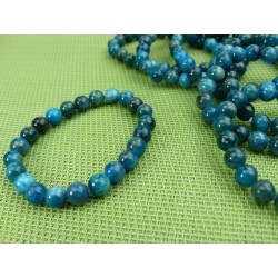 Apatite Bleue Extra Bracelet en Perles de 8mm