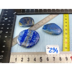 Lapis Lazuli Lot de 3 Pierres Plates Mini ou Fines 41g