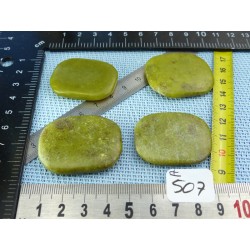 Williamsite Serpentine Lot de 4 Pierres Plates 60g