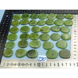 Jade Néphrite Pierre Plate Mini à l unité de 29 à 33 mm