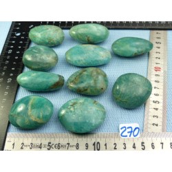 Amazonite Galet Poli à l unité de 55 à 63 gr