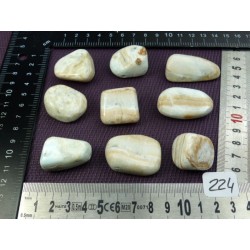 Aragonite Bleue du Pakistan Pierre Semi Roulée à l unité de 20 à 24 gr