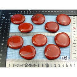 Jaspe Rouge Pierre Plate Q Extra à l unité de 42 à 44 mm