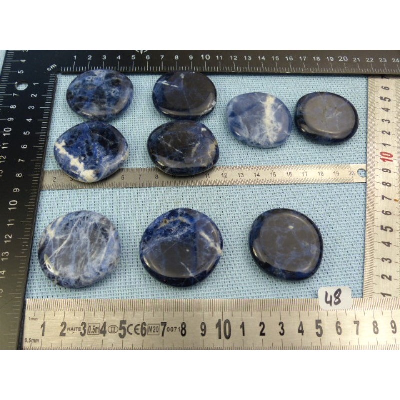 Sodalite Q Extra Pierre Plate à l unité de 26 à 28 gr