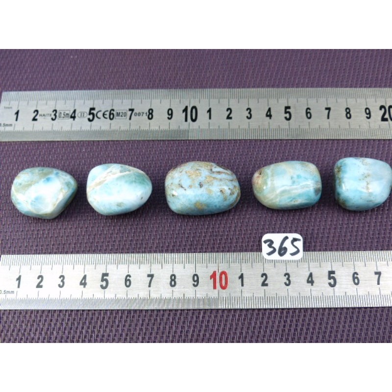 Larimar Q Extra Pierre Roulée à l'unité de 24 à 29 gr