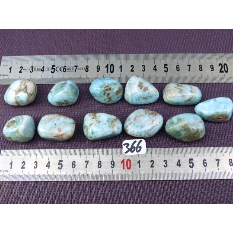 Larimar Q Extra Pierre Roulée à l'unité de 14 à 19 gr Larimar Q Extra Pierre Roulée à l'unité de 14 à 19 gr
