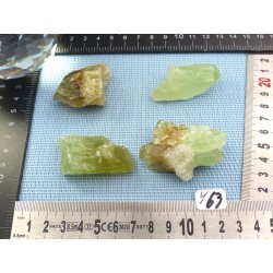 Calcite Verte Lot de 4 Pierres Brutes 139g