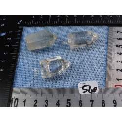 Quartz Citrin Lot de 3 Pointes Polies Reiki 51gr50