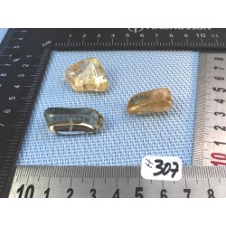 Citrine naturelle Q Extra Lot de 3 Pierres Roulées 22gr50