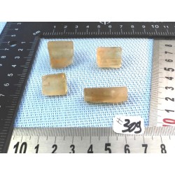 Citrine Lot de 4 Batonnets Bruts 29g