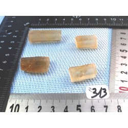 Citrine Lot de 4 Batonnets Bruts 34gr50