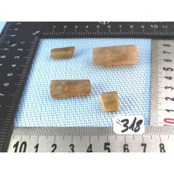 Citrine Lot de 4 Batonnets Bruts 22gr50