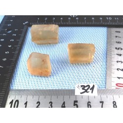 Citrine Lot de 3 Batonnets Bruts 47g