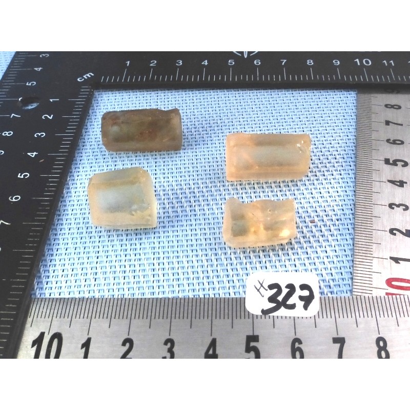 Citrine Lot de 4 Batonnets Bruts 29gr50