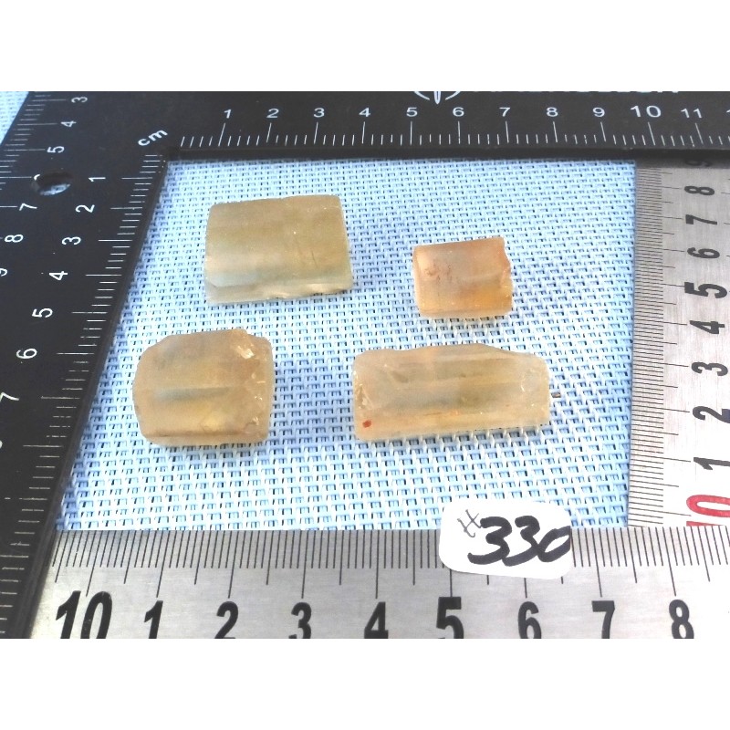 Citrine Lot de 4 Batonnets Bruts 36g