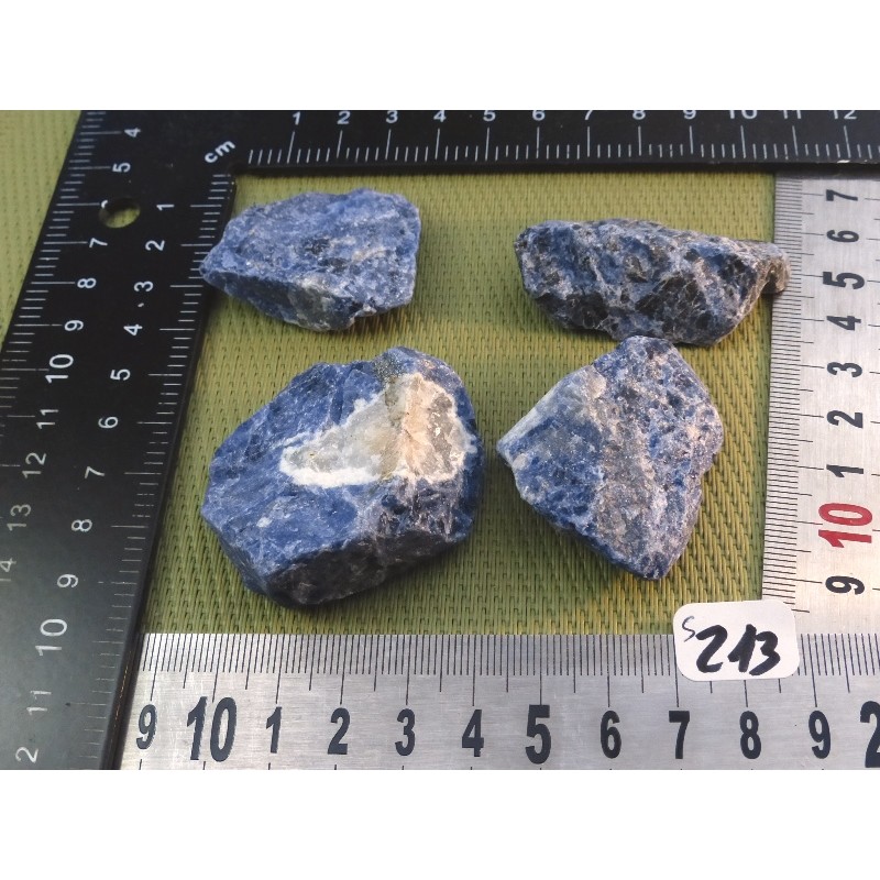 Sodalite Lot de 5 Pierres Brutes 91g