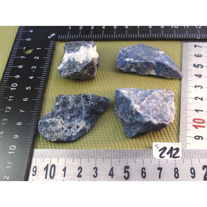 Sodalite Lot de 5 Pierres Brutes 106g