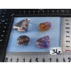 Ametrine Bolivie Q Extra Lot de 4 Pierres Roulées 39g