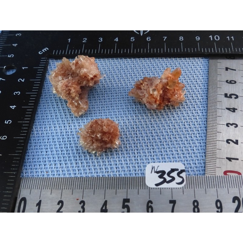 Creedite Lot de 3 Pierres Brutes 32gr50