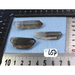 Quartz Fumé Lot de 3 Pointes Brutes 30g