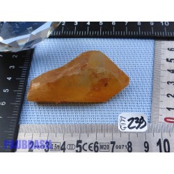 Pointe de Quartz Tangerine guérisseur doré Brésil 52g