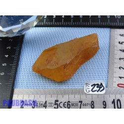 Pointe de Quartz Tangerine guérisseur doré Brésil 52g