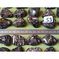 Agate Turitelle Pierre Roulée à l'unité de 33 à 37 mm