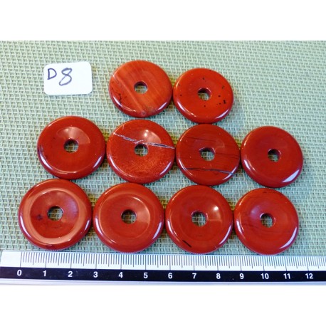 Jaspe Rouge Donut Pi 3cm