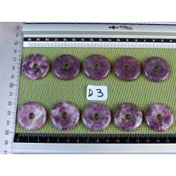 Lepidolite Donut, Pi 3cm