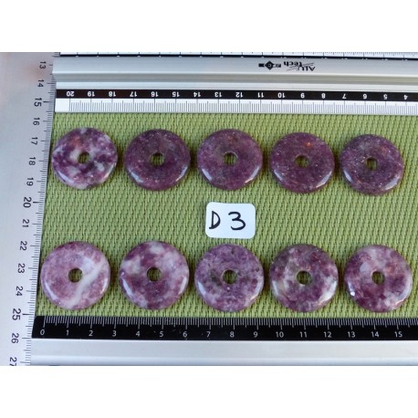 Lepidolite Donut, Pi 3cm Lepidolite Donut, Pi 3cm