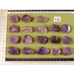 Amethyste Pierre Roulée à l unité de 17 à 20 gr