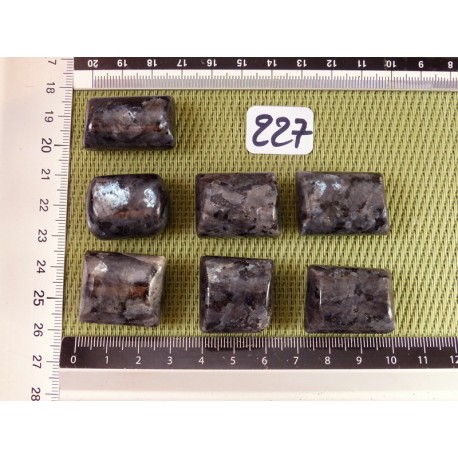 Larvikite Q Extra Pierre Roulée à l unité de 17 à 18 gr