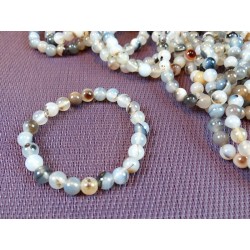 Agate Naturelle Bracelet en Perles de 8mm