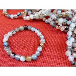 Agate Naturelle Bracelet en Perles de 8mm