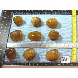 Fluorite Jaune Zonée Q Extra Pierre Roulée à l unité de 27 à 30 gr