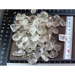 Quartz Cristal de Roche Lot de 66 pierres roulées de 15 à 25mm 250g