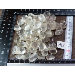 Quartz Cristal de Roche Lot de 67 pierres roulées de 15 à 25mm 250g
