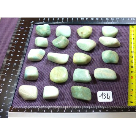 Amazonite Brésil Pierre Roulée à l unité de 16 à 18 gr