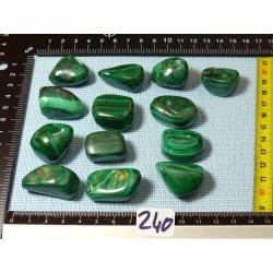 Malachite Pierre Roulée à l unité de 21 à 24 gr