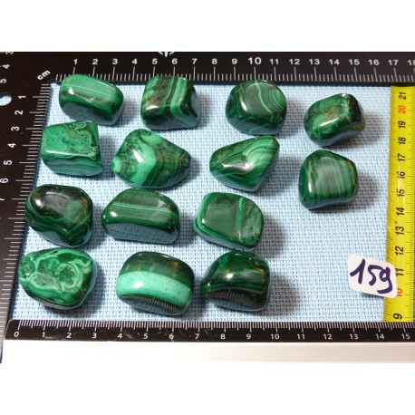 Malachite Pierre Roulée à l unité de 29 à 33 gr