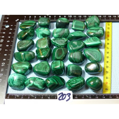 Malachite Pierre Roulée à l unité de 23 à 26 gr