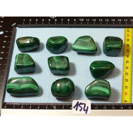 Malachite Pierre Roulée à l unité de 34 à 39 gr