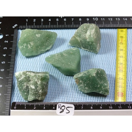 Aventurine Brésil Lot de 5 Pierres Brutes 163g