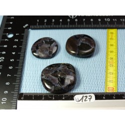 Gabbro Lot de 3 Pierres Plates 58g