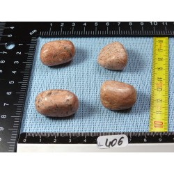 Orthoclase de Madagascar Lot de 4 Pierres Roulées 61g