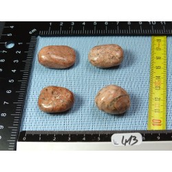 Orthoclase de Madagascar Lot de 4 Pierres Roulées 46g