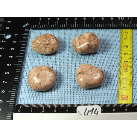 Orthoclase de Madagascar Lot de 4 Pierres Roulées 52g