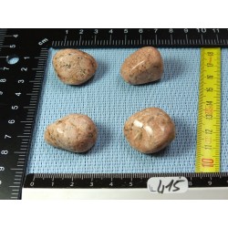 Orthoclase de Madagascar Lot de 4 Pierres Roulées 57g