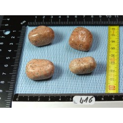 Orthoclase de Madagascar Lot de 4 Pierres Roulées 63g